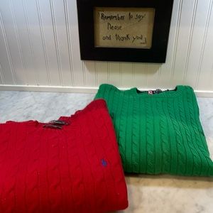 2 RALPH LAUREN/CHAP  SWEATERS